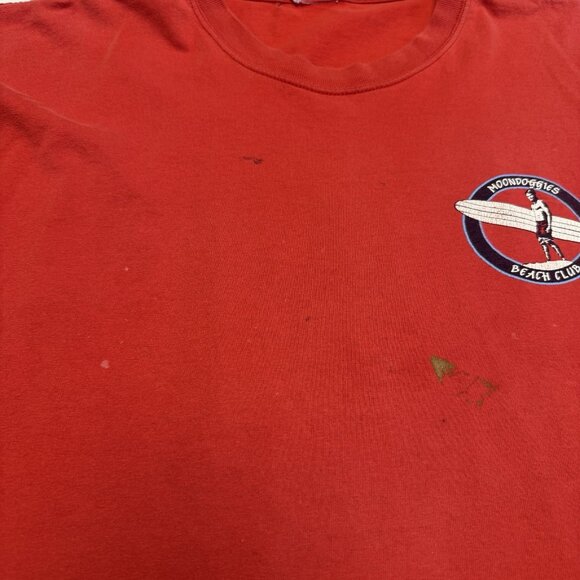 Vintage Moondoggies Beach Club Pismo T Shirt Mens 2XL 26x28.5 Y2K Surf - Picture 5 of 16